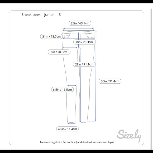 Sneak Peek Red Pattern Skinny Jeans size 3 junior - Picture 8 of 8